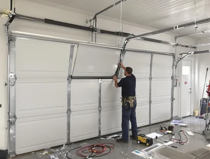 Garage Door Section Replacement in Cromwell