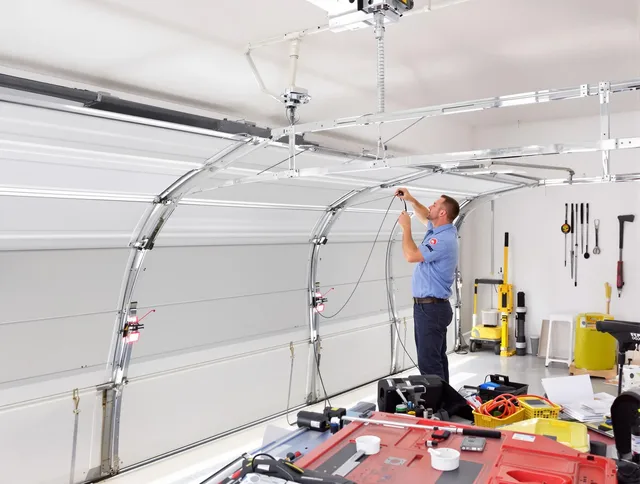 Garage door cable repair service by Cromwell Garage Door Repair in Cromwell