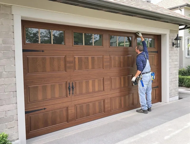 Custom garage door showcase by Cromwell Garage Door Repair in Cromwell