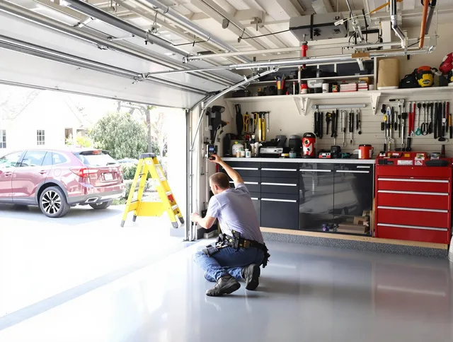 Local garage door repair service by Cromwell Garage Door Repair in Cromwell